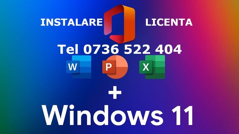 Instalare Windows 11*10 Licenta, Drivere, Office 2024 imprimanta si jocuri
